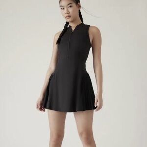 Athleta Advantage Black Sleeveless Pickleball Tennis Dress size Large